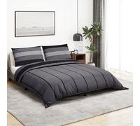 Vidaxl Ensemble De Housse De Couette Gris Foncé 200x200 Cm Coton