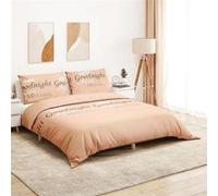 vidaXL Ensemble de housse de couette 136517 – Rose 200x220 cm Coton
