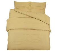 vidaXL Ensemble de Housse de Couette Taupe 200x200 cm Microfibre