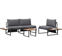 vidaXL Ensemble de jardin 3 pcs Anthracite Acier