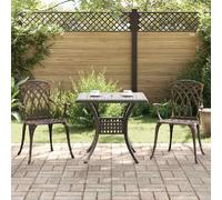 vidaXL Ensemble de jardin 3 pièces - Aluminium