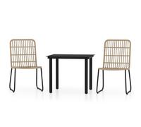 vidaXL Ensemble de jardin 3 pièces aspect chêne