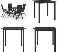 vidaXL Ensemble de jardin 5 pièces Aluminium Anthracite - Ensemble de jardin - Ensemble de jardin - Garniture de jardin