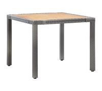 vidaXL Ensemble de jardin 5 pièces avec coussins Poly Rattan Gris