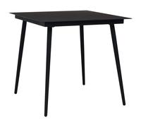 vidaXL Ensemble de jardin 5 pièces corde de coton et acier noir