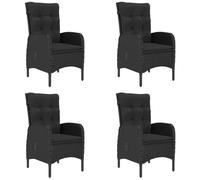 vidaXL Ensemble de jardin 5 pièces noir