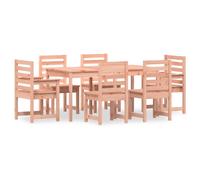 vidaXL Ensemble de jardin 7 pièces en bois massif de douglas