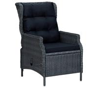 vidaXL Ensemble de jardin 7 pièces gris foncé