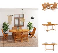 vidaXL Ensemble de jardin 7 pièces teck massif - ensembles de meubles de jardin