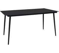 vidaXL Ensemble de jardin 9 pièces corde de coton et acier noir