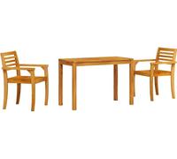 vidaXL Ensemble de jardin 3 pcs brun bois massif acacia