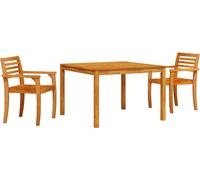 vidaXL Ensemble de jardin 3 pcs brun bois massif acacia