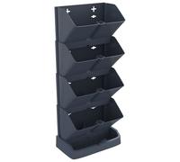Vidaxl Ensemble De Jardinières Verticales 4 Pcs Anthracite Pp