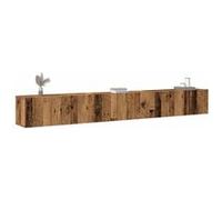 vidaXL Ensemble de meuble TV mural 3 pcs vieux bois bois d'ingénierie 3329203 Marron G