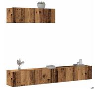 vidaXL Ensemble de meuble TV mural 3 pcs vieux bois bois d'ingénierie 3329205