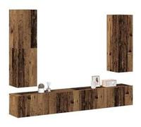vidaXL Ensemble de meuble TV mural 4 pcs vieux bois bois d'ingénierie