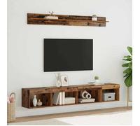 vidaXL Ensemble de meuble TV mural 5 pcs Bois ancien Bois d'ingénierie, Rangement pour le salon, console multimédia moderne,3403607