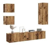 vidaXL Ensemble de meuble TV mural 5 pcs vieux bois bois d'ingénierie