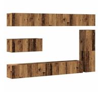 vidaXL – Ensemble de meubles TV muraux 7 pièces vieux bois (bois d'ingénierie) 3329213