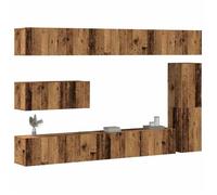 vidaXL – Ensemble de meubles TV muraux 7 pièces vieux bois (bois d'ingénierie) 3329213