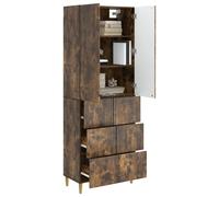 vidaXL Ensemble de Meubles 2 pcs 66 x 34,5 x 90 cm Bois d'ingénierie, Set Ajustable, Meubles modulables, aménagement Confortable, Style Pratique, Gain de Place pour Le Salon
