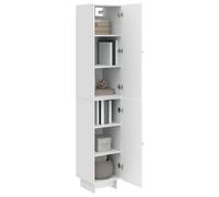 vidaXL Ensemble de Meubles 2 pcs Blanc Brillant 34,5 x 33 x 90 cm, Ensemble de Meubles réglable, Salon Moderne, Bureau Fonctionnel, déco Cozy et stylé