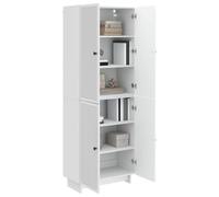 vidaXL Ensemble de Meubles 2 pcs Blanc Brillant 66 x 34,5 x 90 cm, Ensemble de Meubles élégant, Salon Moderne, Salle à Manger Pratique, Chambre modulable Chic, pièces contemporaines économes en空间