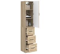 vidaXL Ensemble de Meubles 2 pcs Chêne Sonoma 33 x 34,5 x 87 cm, Armoire Tendance, Organisateur de Bureau Pratique, Meuble Moderne pour Salon, Chambre, étagères efficaces