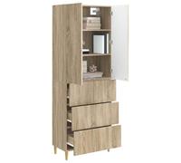 vidaXL Ensemble de Meubles 2 pcs Chêne Sonoma 66 x 34,5 x 90 cm, Set Ajustable, Meubles modulables, aménagement Confortable, Style Pratique, Gain de Place pour Le Salon