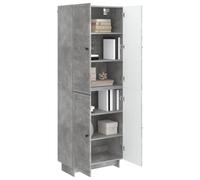 vidaXL Ensemble de Meubles 2 pcs Gris béton 66 x 34,5 x 90 cm, Ensemble de Meubles élégant, Salon Moderne, Salle à Manger Pratique, Chambre modulable Chic, pièces contemporaines économes en空间