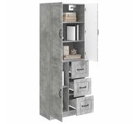 vidaXL Ensemble de Meubles 2 pcs Gris béton Bois d'ingénierie, Structures Confortables, Design Moderne, Meubles Polyvalents, Utilisation Flexible pour intérieur et extérieur