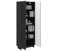 vidaXL Ensemble de Meubles 2 pcs Noir 66 x 34,5 x 90 cm, Ensemble de Meubles élégant, Salon Moderne, Salle à Manger Pratique, Chambre modulable Chic, pièces contemporaines économes en空间