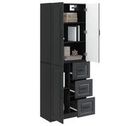 vidaXL Ensemble de Meubles 2 pcs Noir Bois d'ingénierie, Structures Confortables, Design Moderne, Meubles Polyvalents, Utilisation Flexible pour intérieur et extérieur