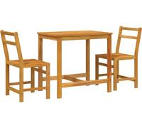 vidaXL Ensemble de meubles de balcon 3 pièces en bois massif d'acacia