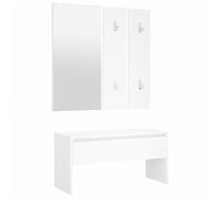vidaXL Ensemble de Meubles de Couloir Blanc Bois d'ingénierie