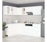 vidaXL Ensemble de meubles de cuisine 11 pcs Blanc