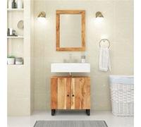 vidaXL Ensemble de meubles de salle de bain 2 pcs bois massif d'acacia