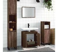 vidaXL Ensemble 2 pcs de meubles de salle de bain 835699 Chêne marron