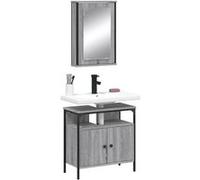 vidaXL 2 pcs Sonoma Gris