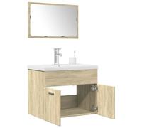 Vidaxl Ensemble De Meubles De Salle De Bain 3 Pcs Chêne Sonoma