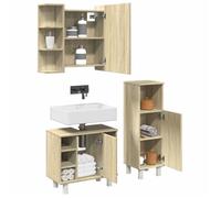 vidaXL Ensemble de meubles de salle de bain 3324975 – 3 pièces chêne sonoma