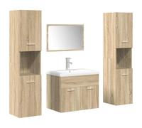 vidaXL Ensemble de meubles de salle de bain 5 pcs chêne Sonoma