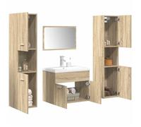 vidaXL Ensemble de meubles de salle de bain 5 pcs chêne sonoma 3325030