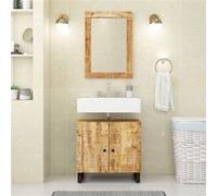 vidaXL Ensemble de meubles salle de bain 2 pcs bois de manguier massif
