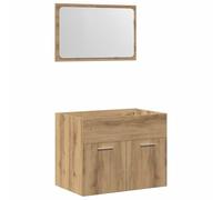 vidaXL Ensemble de Meubles Salle de Bain 2 pcs Bois d'ingénierie