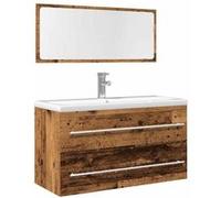vidaXL Ensemble de meubles de salle de bain 2 pcs 856388 – Bois d'ingénierie