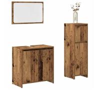 vidaXL Ensemble de meubles salle de bain 3 pcs bois d'ingénierie, armoire de salle de bain, placard de salle de bain, meuble 3328563