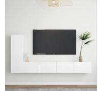 vidaXL Ensemble de meubles TV 3 pièces Blanc