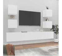 vidaXL Ensemble de meubles TV 6 pcs Blanc Bois d'ingénierie 3114262
