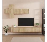 vidaXL Ensemble de meubles TV 7 pcs - Chêne sonoma